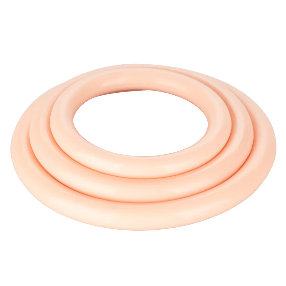 Rings! Tri Rings Cock Ring Set (3 Piece Set) - Vanilla - Image 11
