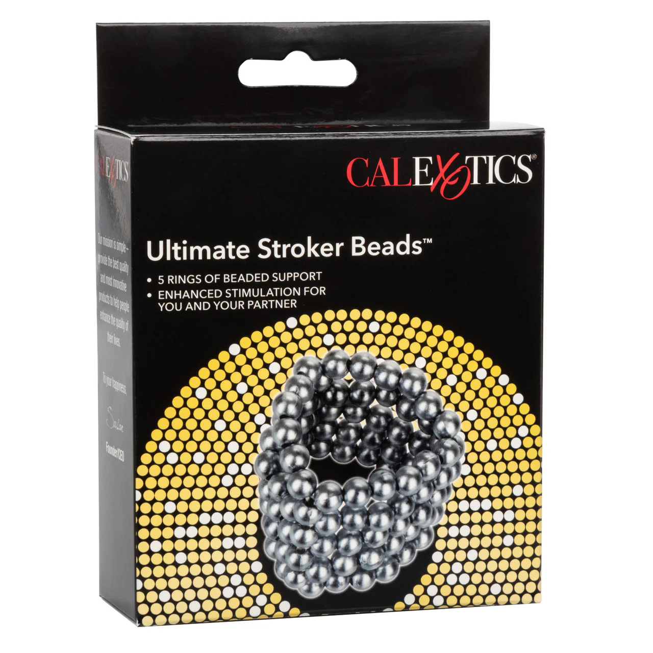 Rings! Ultimate Stroker Beads Cock Ring - Silver - Image 3