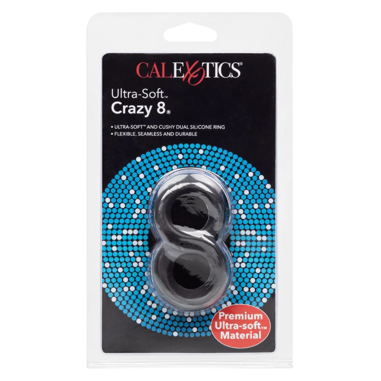 Rings! Ultra-Soft Crazy 8 Dual Silicone Cock Ring - Image 3