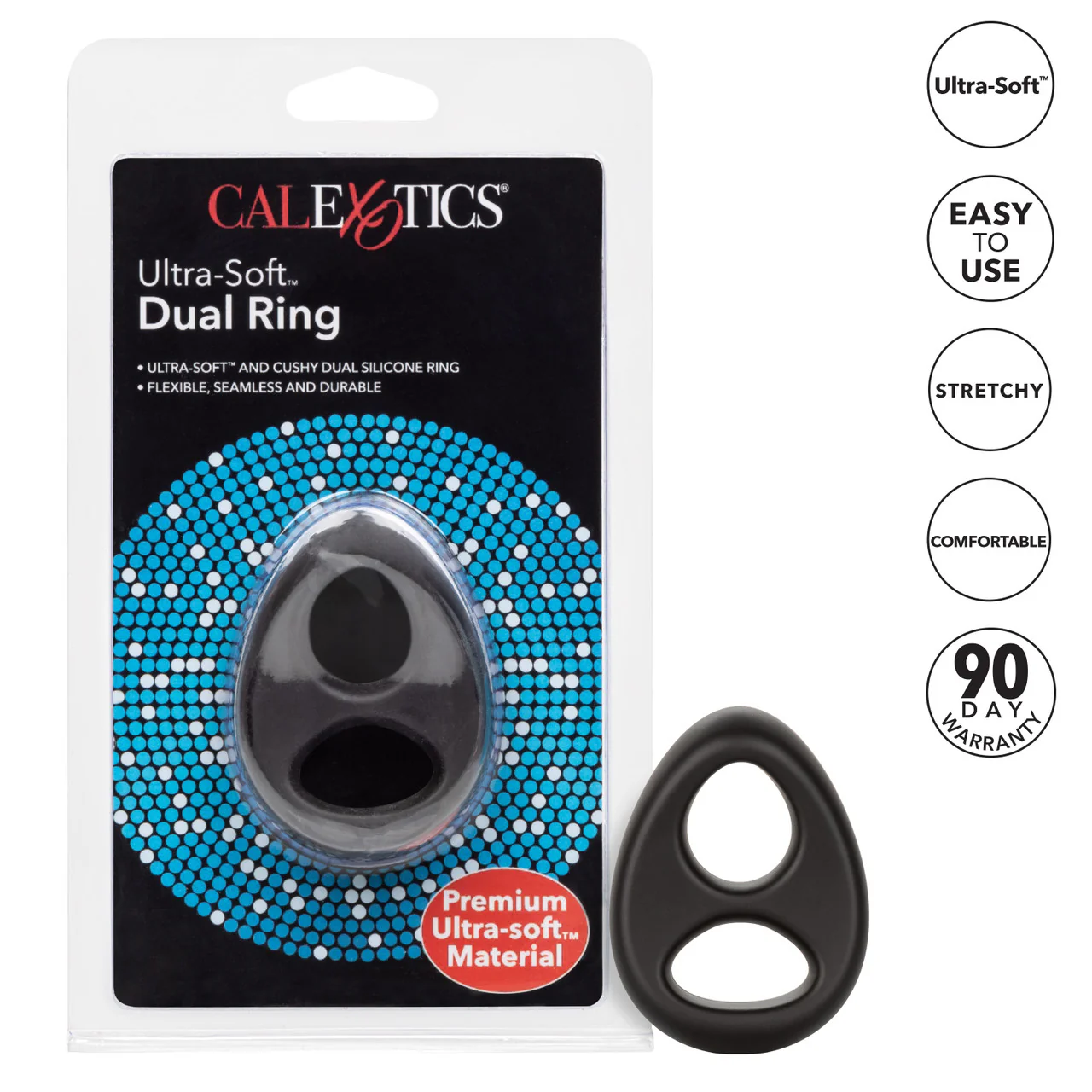 Rings! Ultra-Soft Dual Ring Silicone Cock Ring - Image 6