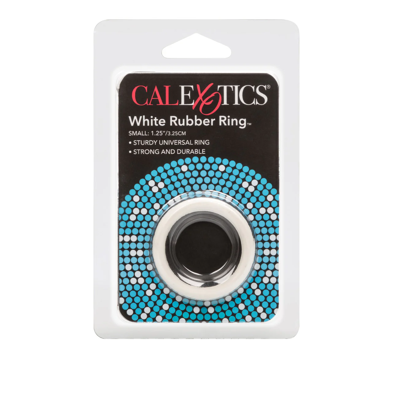 Rings! White Rubber Cock Ring - Small - Image 3