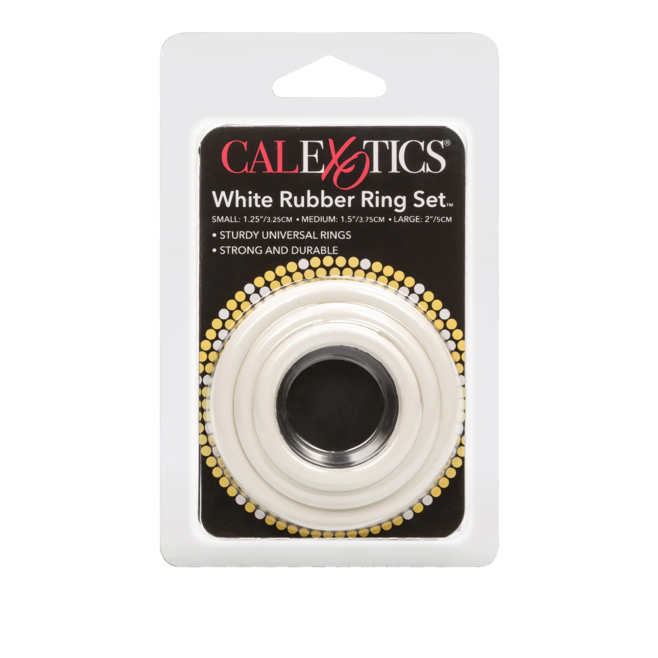 Rings! White Rubber Cock Rings (3 Piece Set) - Image 3