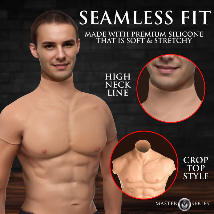 Ripped Silicone Male Chest - Image 2