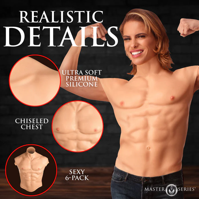 Ripped Silicone Male Chest - Image 3