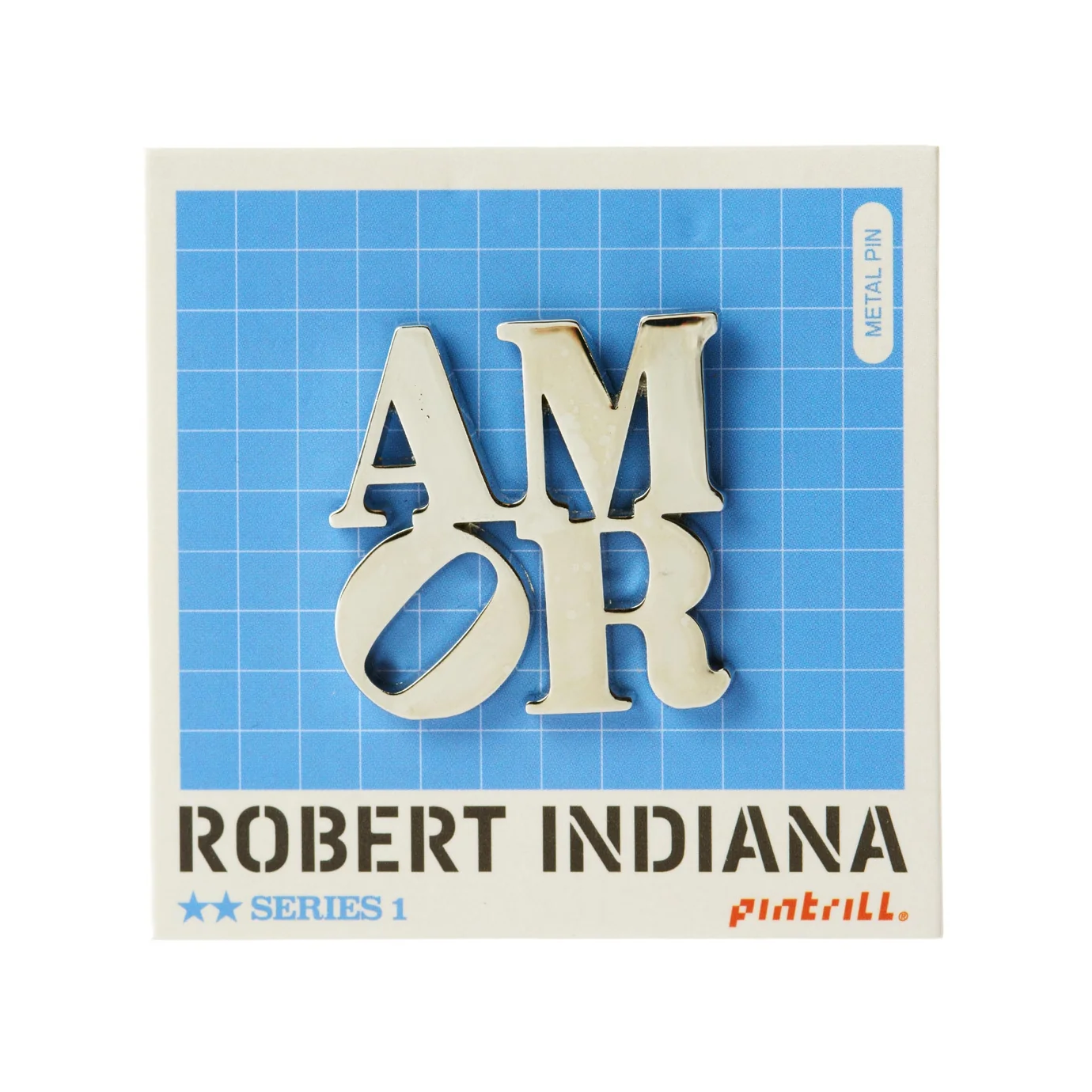 ROBERT INDIANA Amor Pin - Silver - Image 2