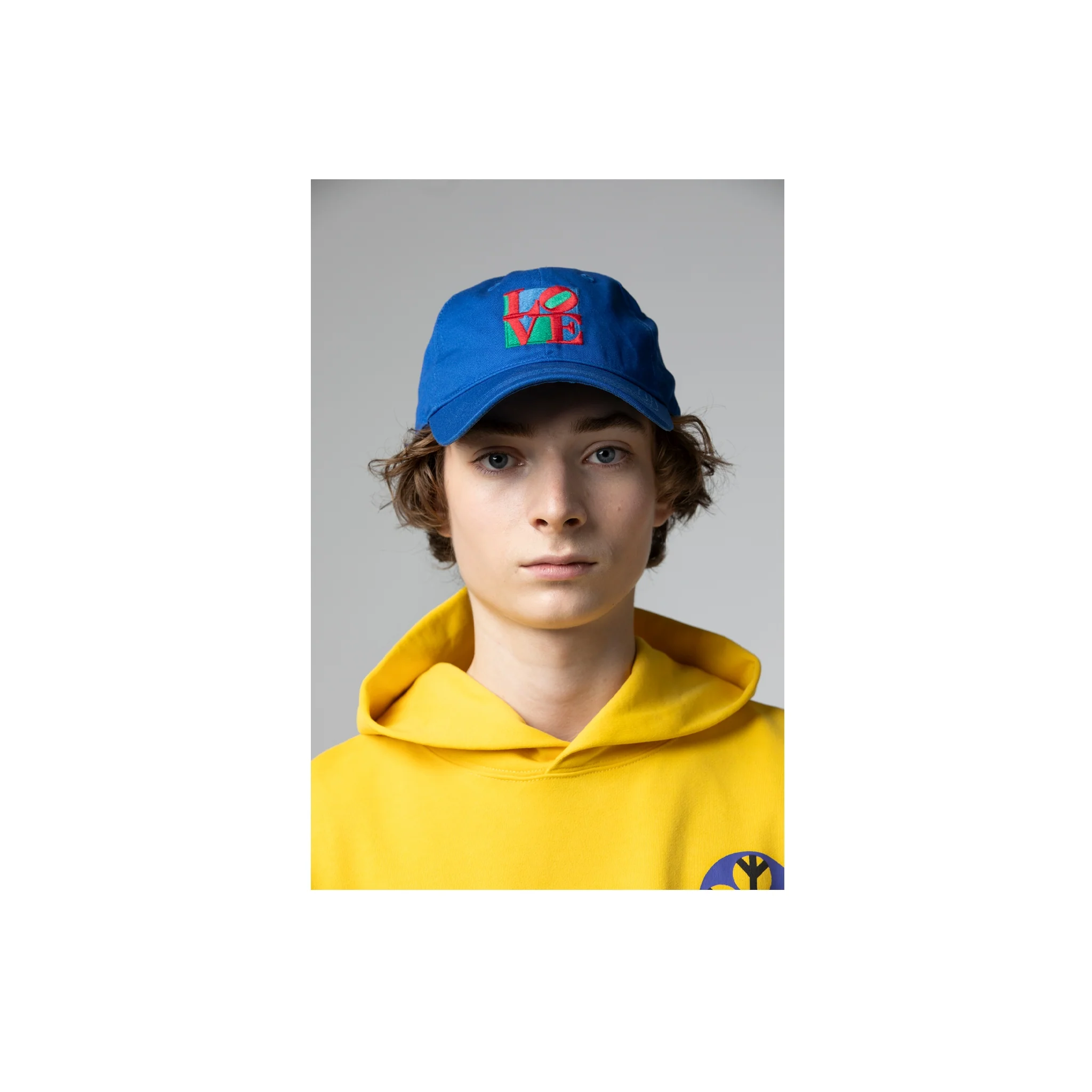 Robert Indiana Love Patch Dad Cap - Blue - Image 3