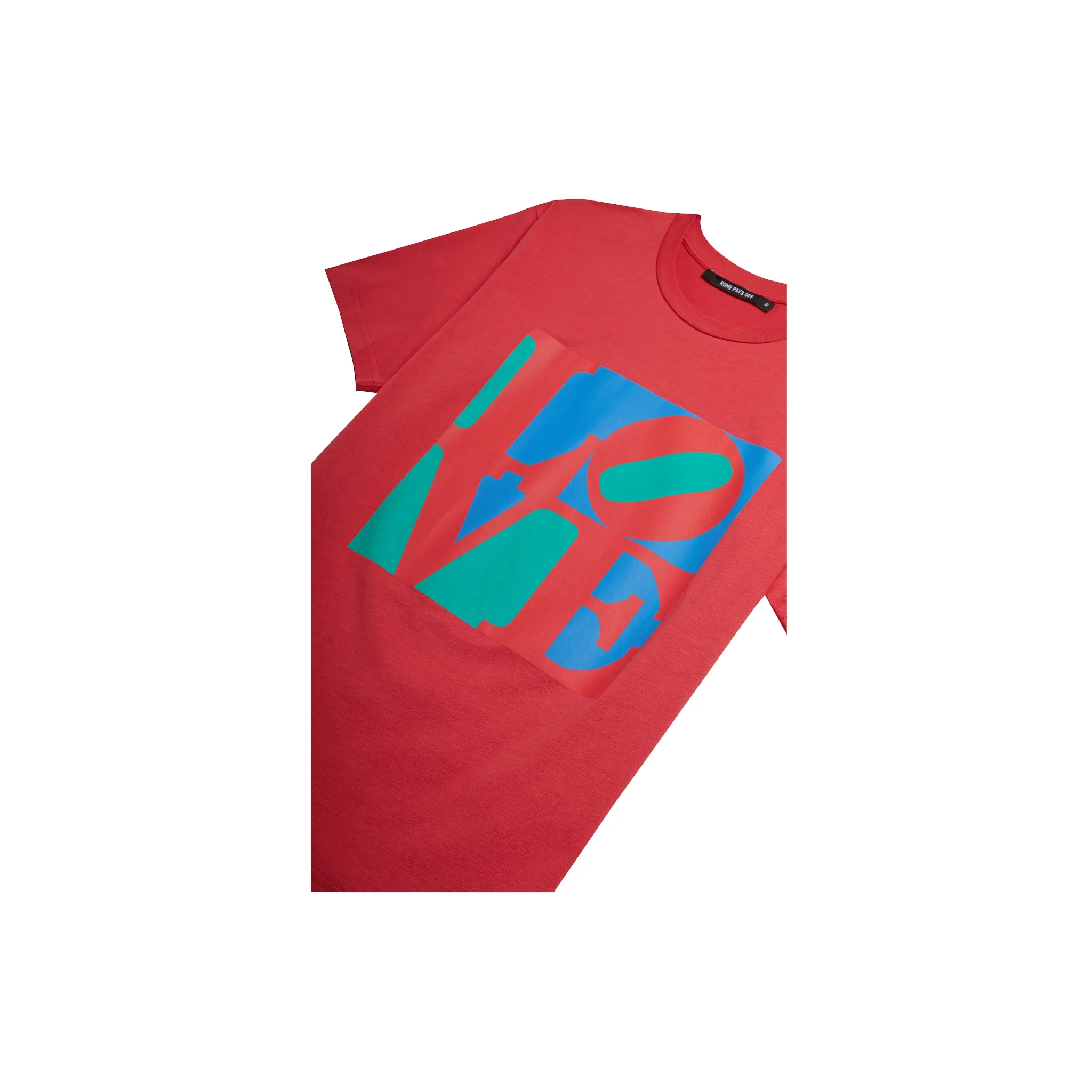 Robert Indiana Love T-Shirt - Red - Image 3