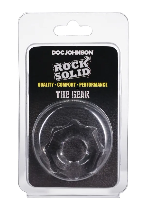 Rock Solid The Gear Cock Ring - Clear - Image 4
