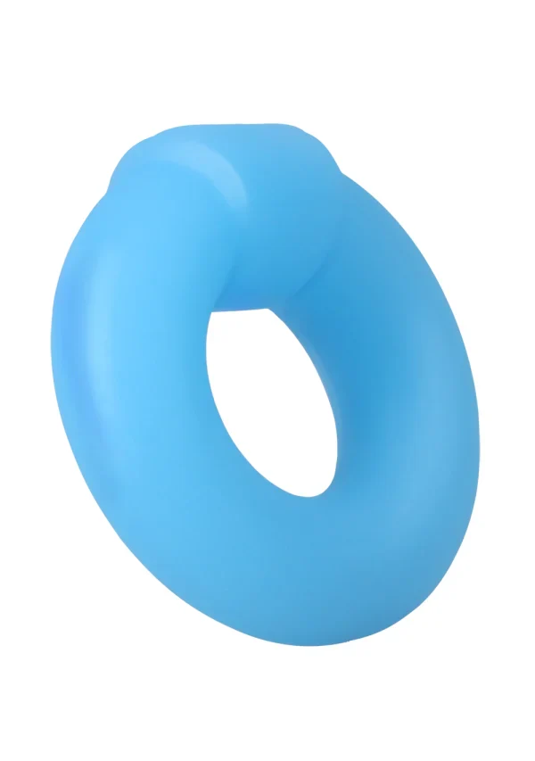 Rock Solid The Mega Ring Glow in the Dark Silicone Cock Ring - Blue - Image 5