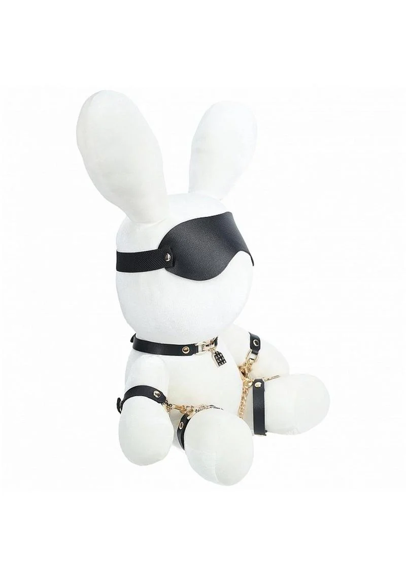 S-Line Rabbit Bondage Velvet - Large - White - Image 2