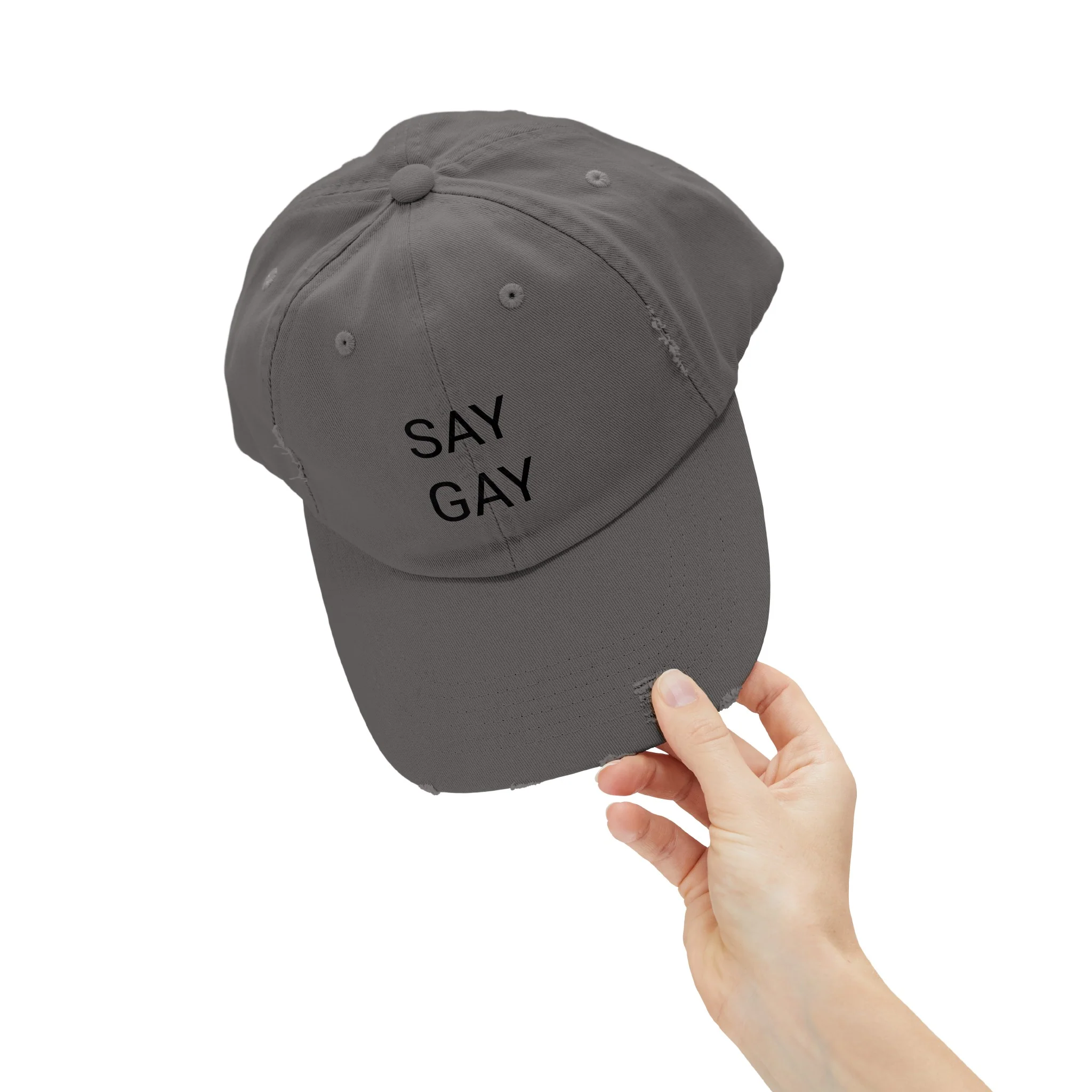 SAY GAY Distressed Cap in 6 colors - Image 21