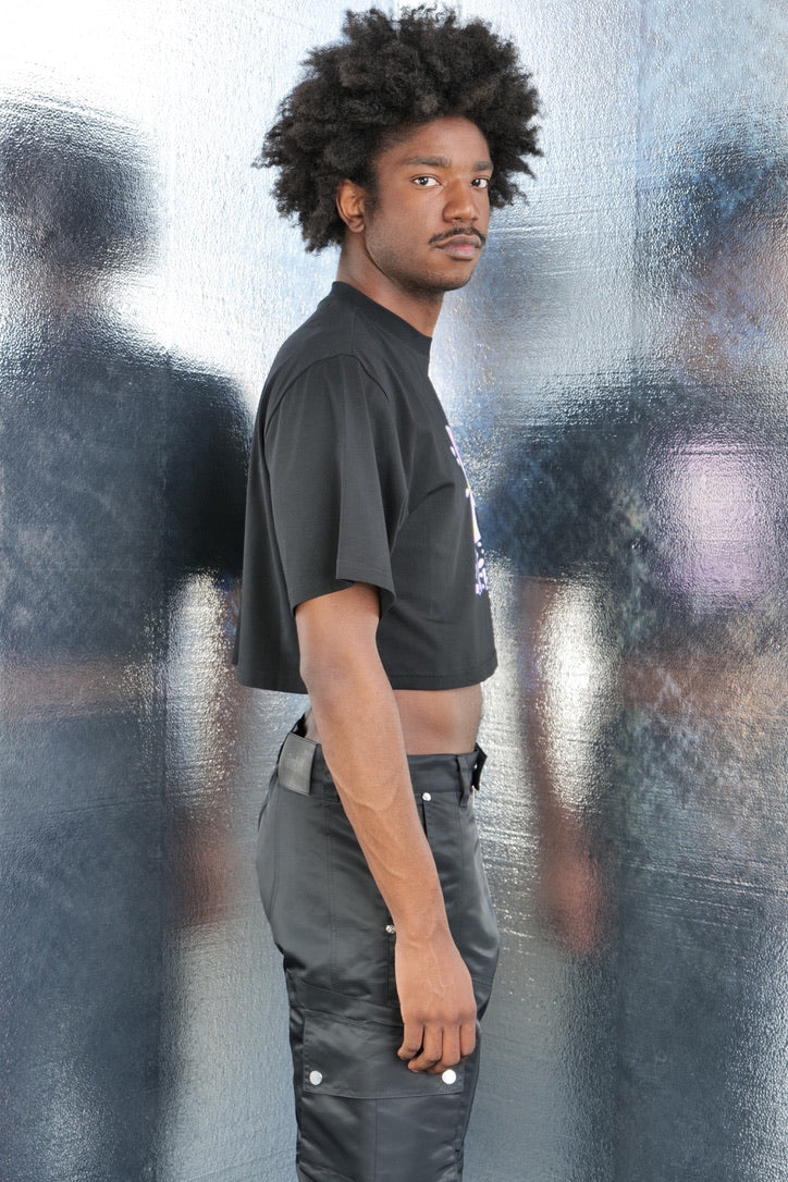 GMBH SCREEN PRINTED CROPPED TEE SS23 - Image 3