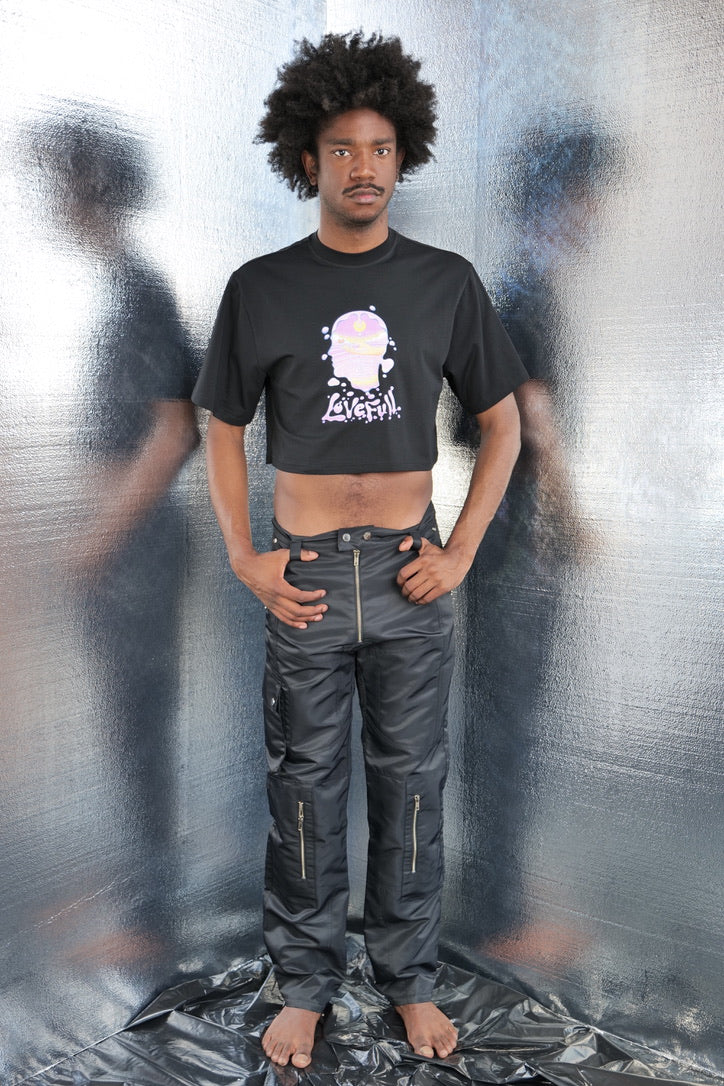 GMBH SCREEN PRINTED CROPPED TEE SS23 - Image 5