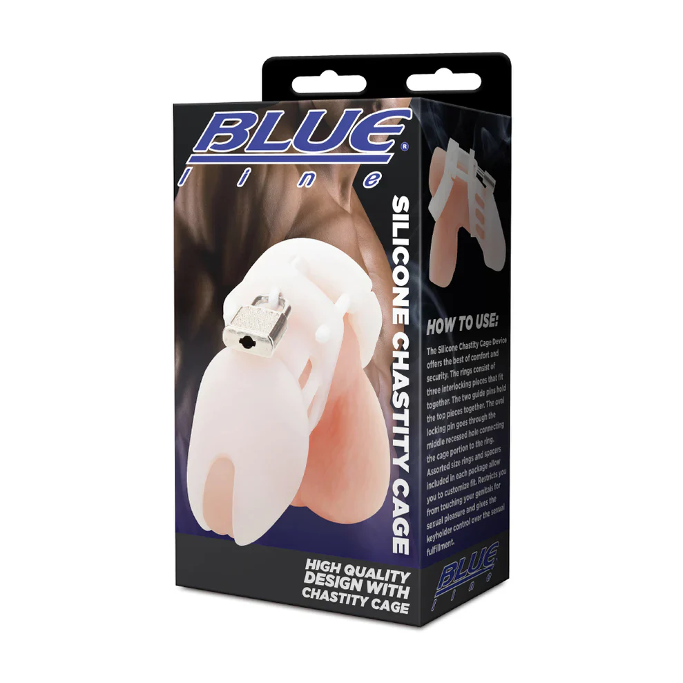 Silicone Chastity Cock Cage by Blue Line - Image 5