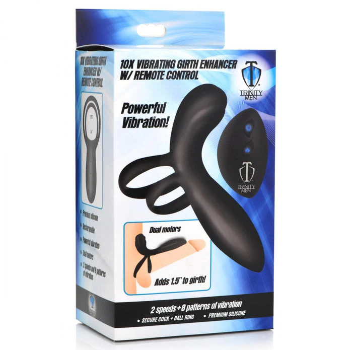 Silicone Vibrating Girth Enhancer w- Remote Control by trinity vibes - Image 9