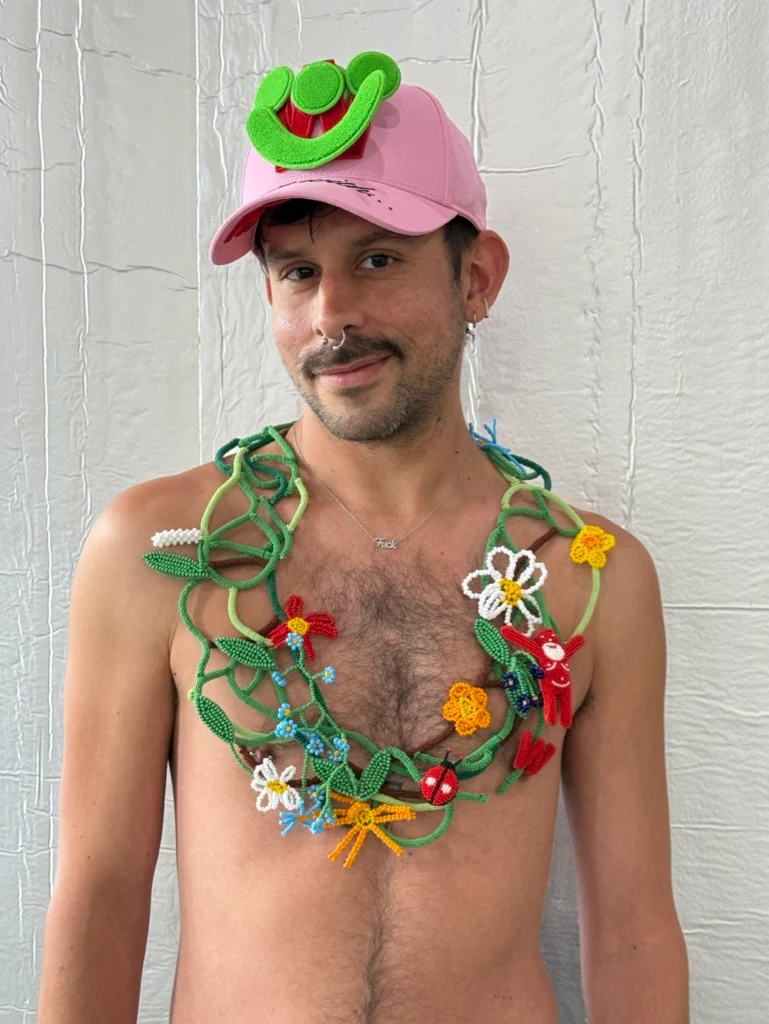 Smiley Cap in Pink by Walter van Beirendonck - Image 11