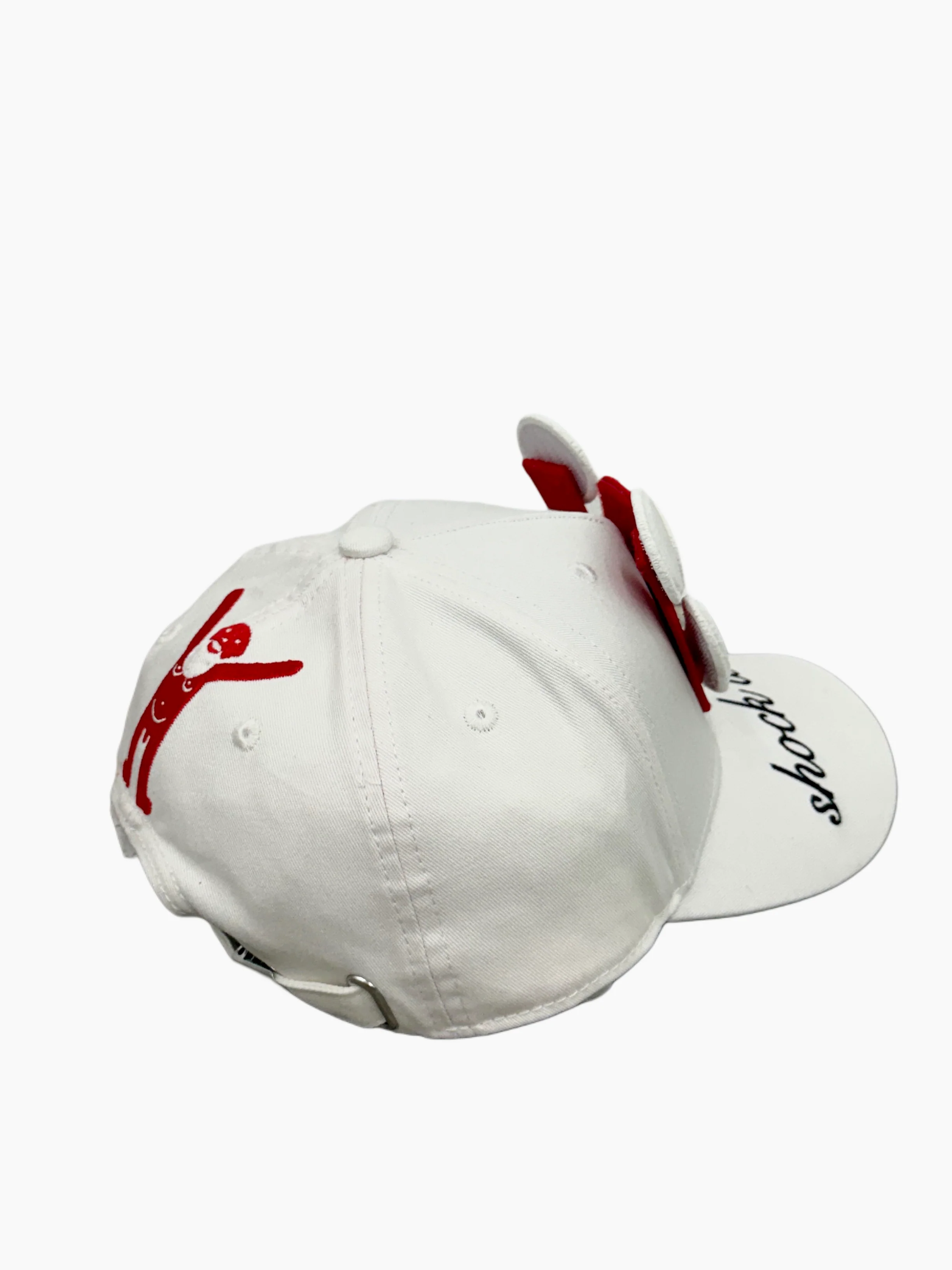 Smiley Cap in White by Walter van Beirendonck - Image 4