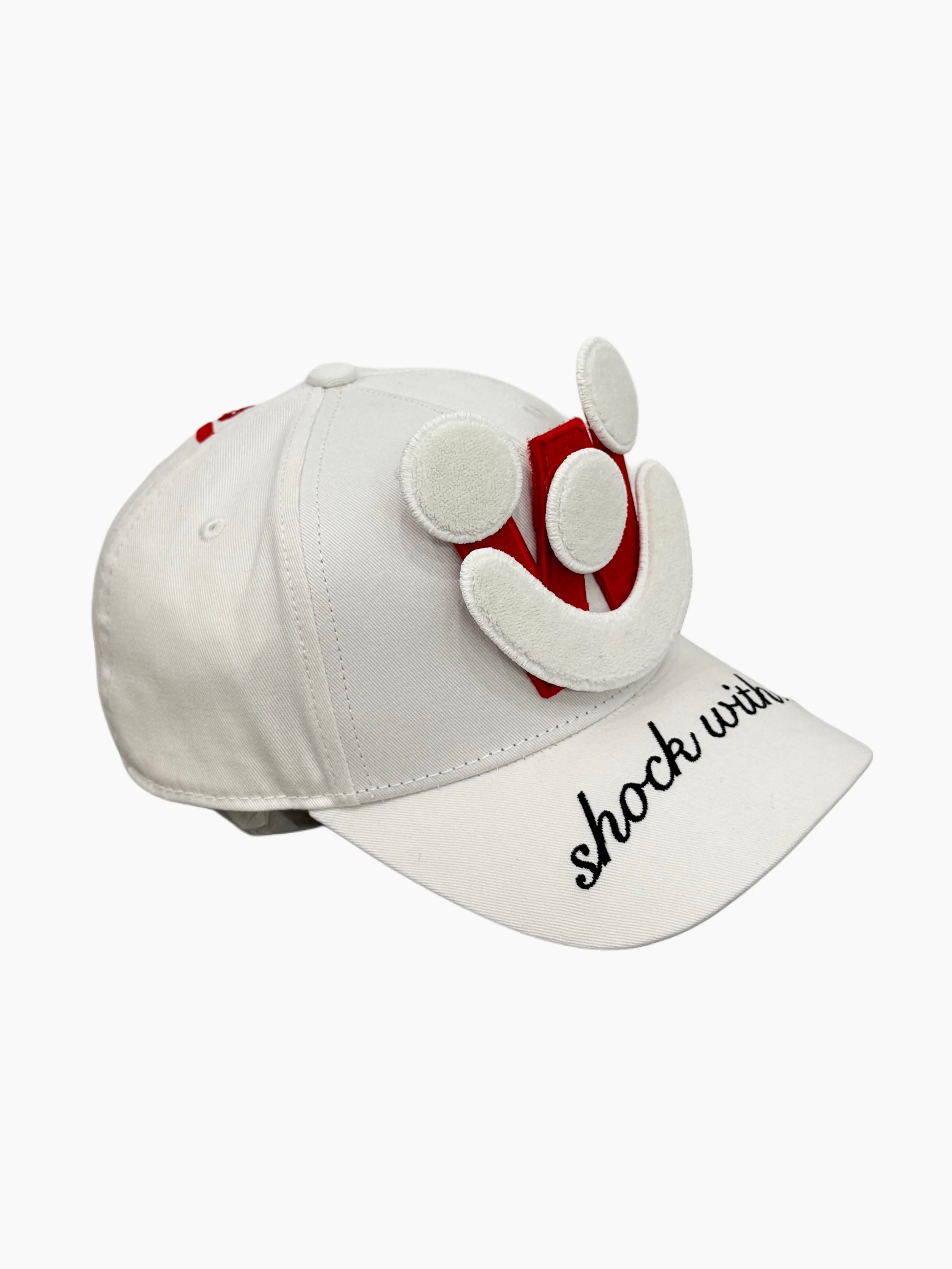 Smiley Cap in White by Walter van Beirendonck - Image 6