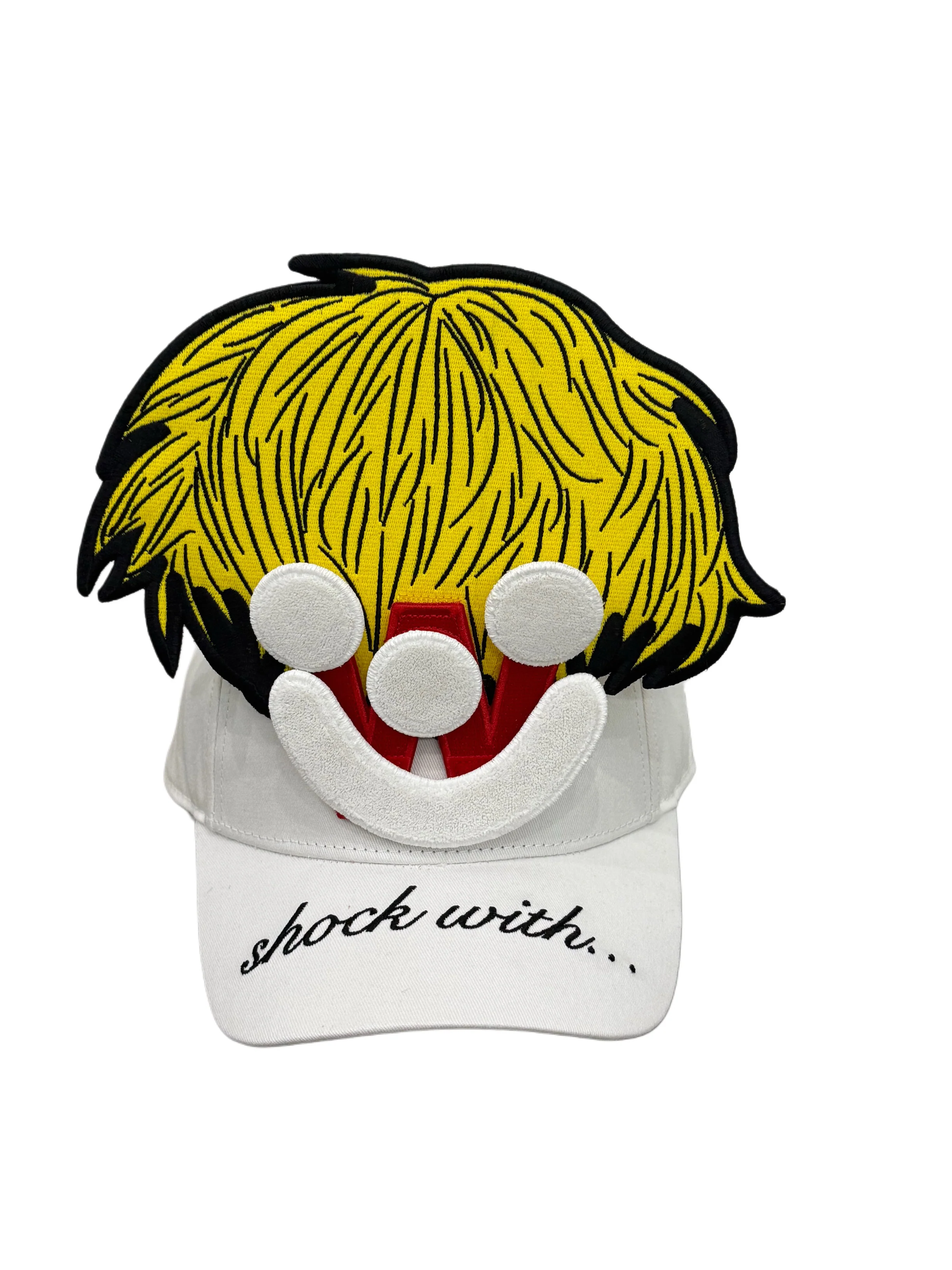 Smiley Cap in White by Walter van Beirendonck - Image 8