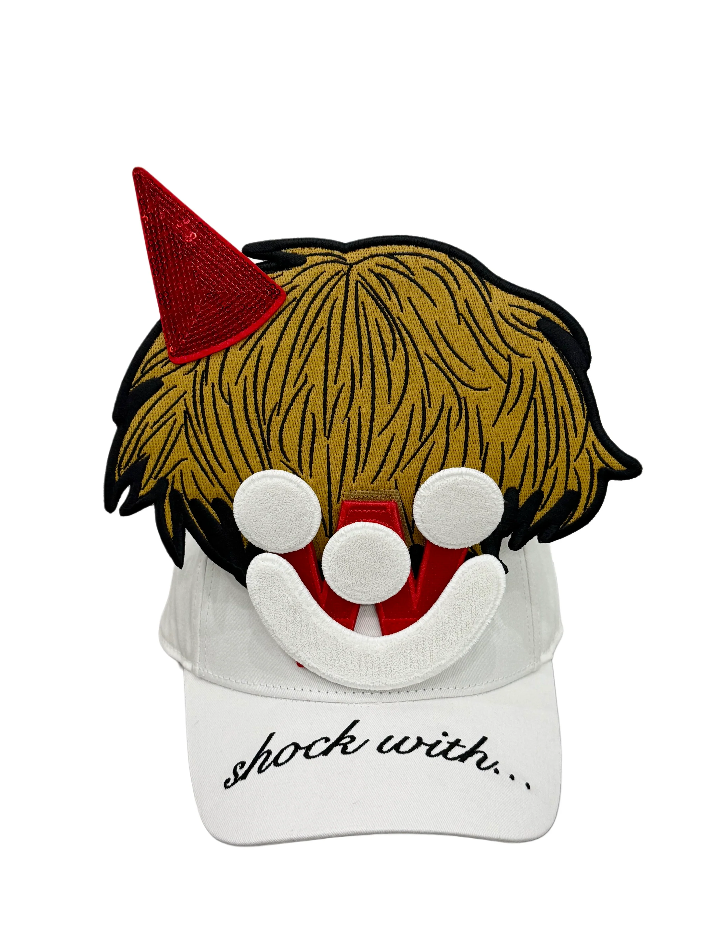 Smiley Cap in White by Walter van Beirendonck - Image 9