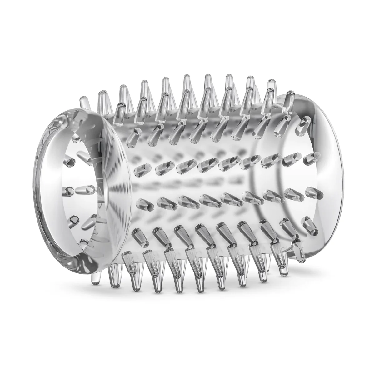 Stay Hard 01: Clear Soft Tickler Spiked Penis Sleeve - Image 4