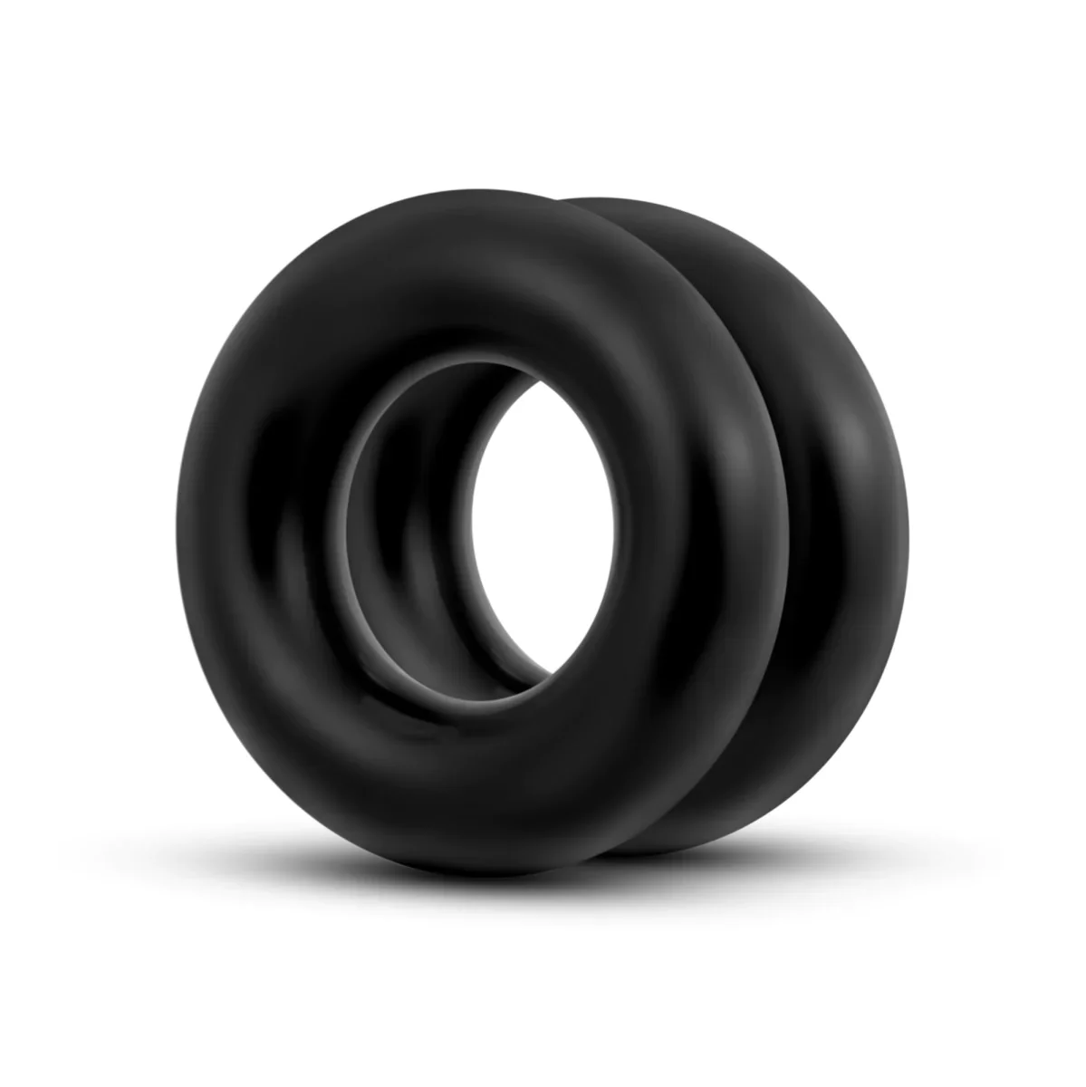 Stay Hard Black Oversized Donut Penis Rings 2-Pack - Image 4