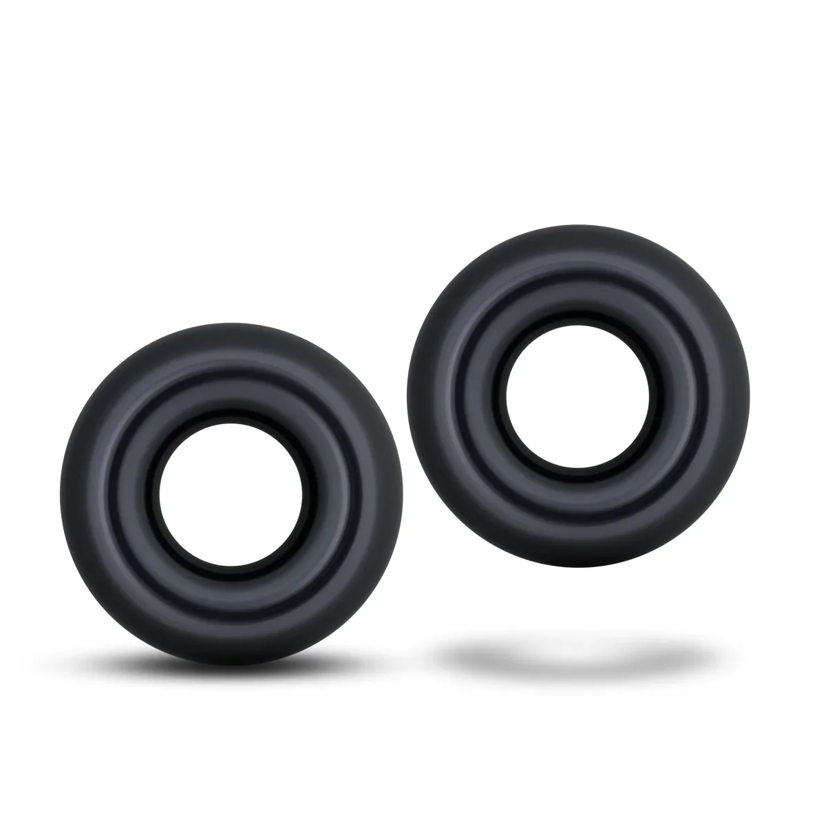 Stay Hard Black Oversized Donut Penis Rings 2-Pack - Image 5