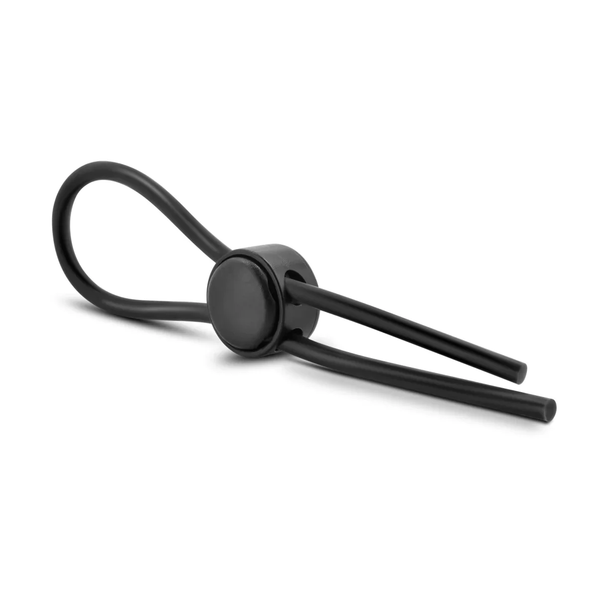 Stay Hard Black Silicone Loop Penis Ring - Image 4