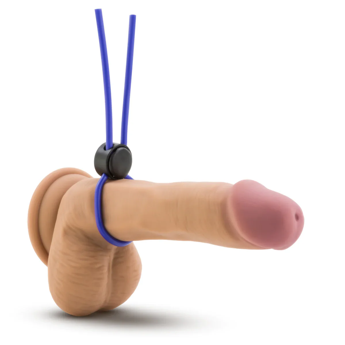 Stay Hard Blue Silicone Loop Penis Ring - Image 3