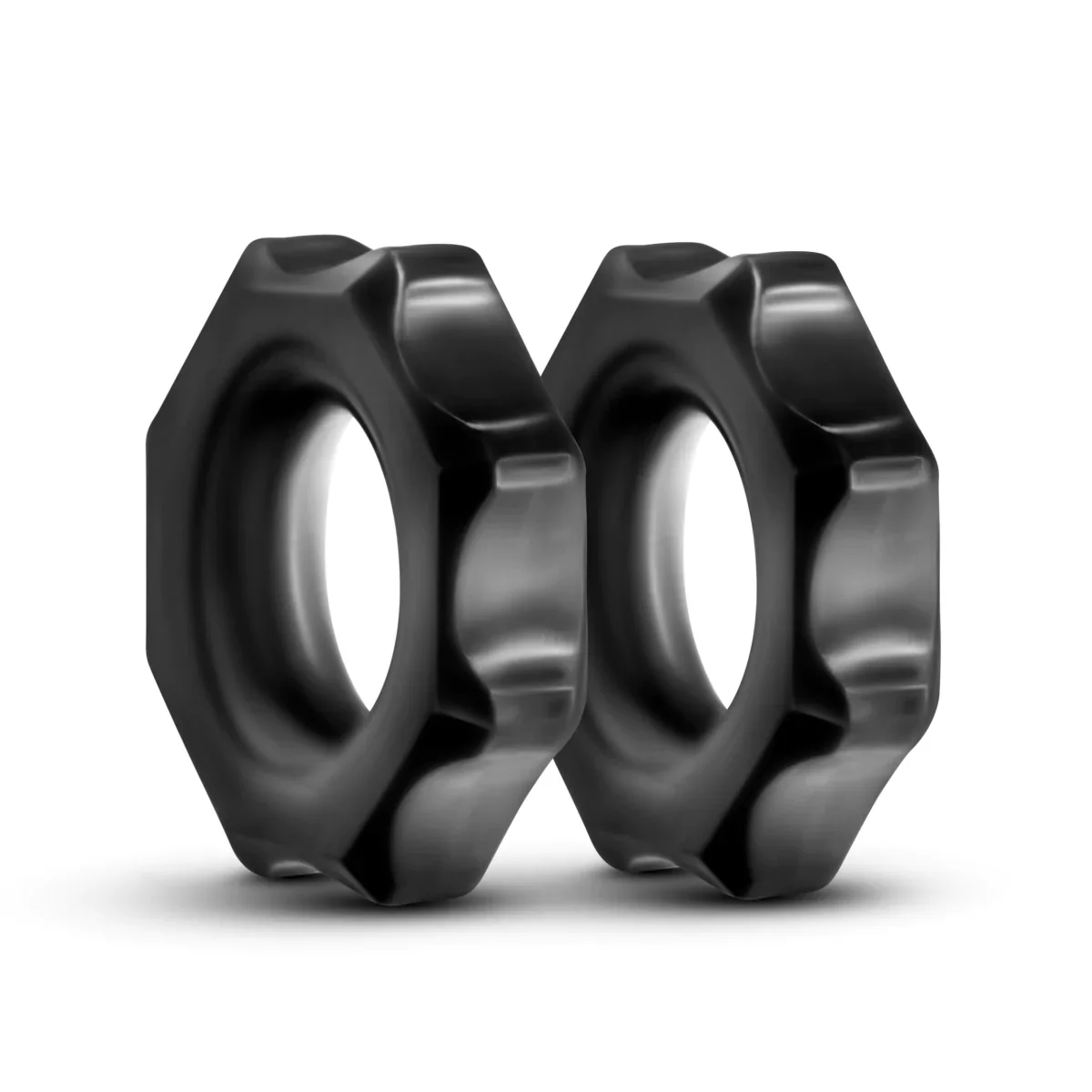 Stay Hard Nutz: Soft & Stretchy Black Penis Rings 2-Pack - Image 3