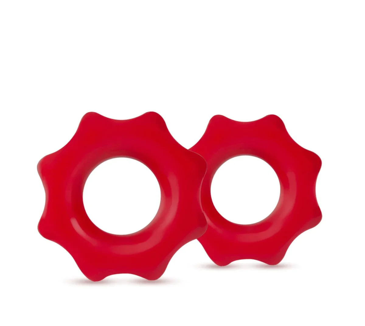 Stay Hard Nutz: Soft & Stretchy Red Penis Rings 2-Pack - Image 5