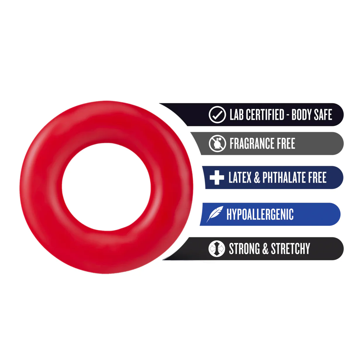 Stay Hard Red Donut Penis Rings 2-Pack - Image 2