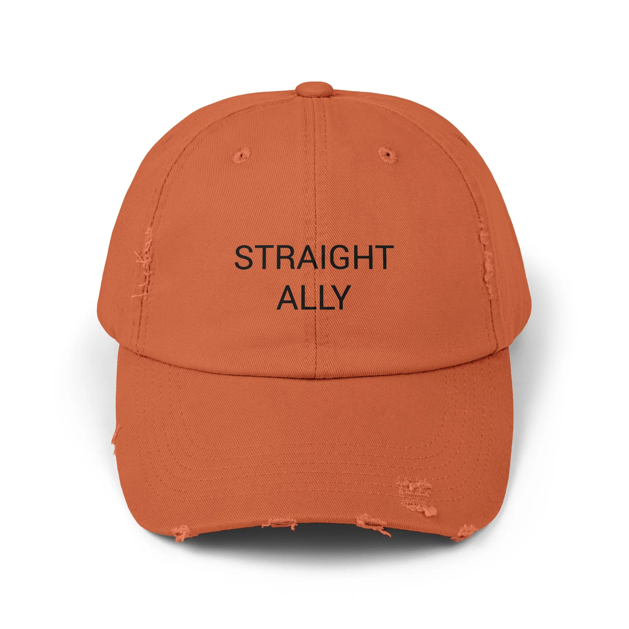 STRAIGHT ALLY Distressed Cap in 6 colors - Image 2