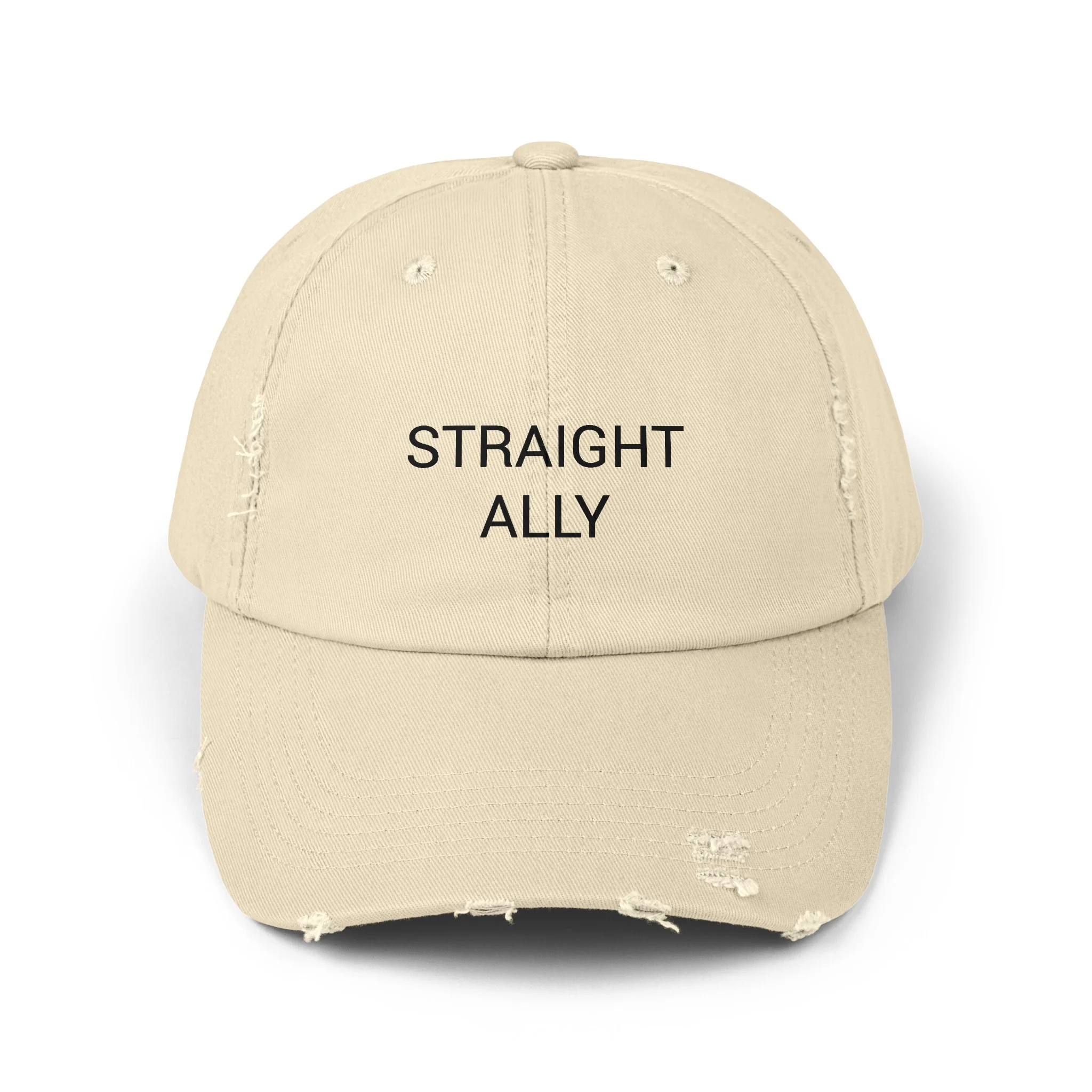 STRAIGHT ALLY Distressed Cap in 6 colors - Image 6
