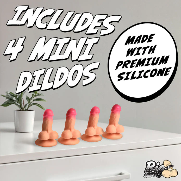 Suction Snap-On Peckers 4 Pack by Big Ballers - Image 4