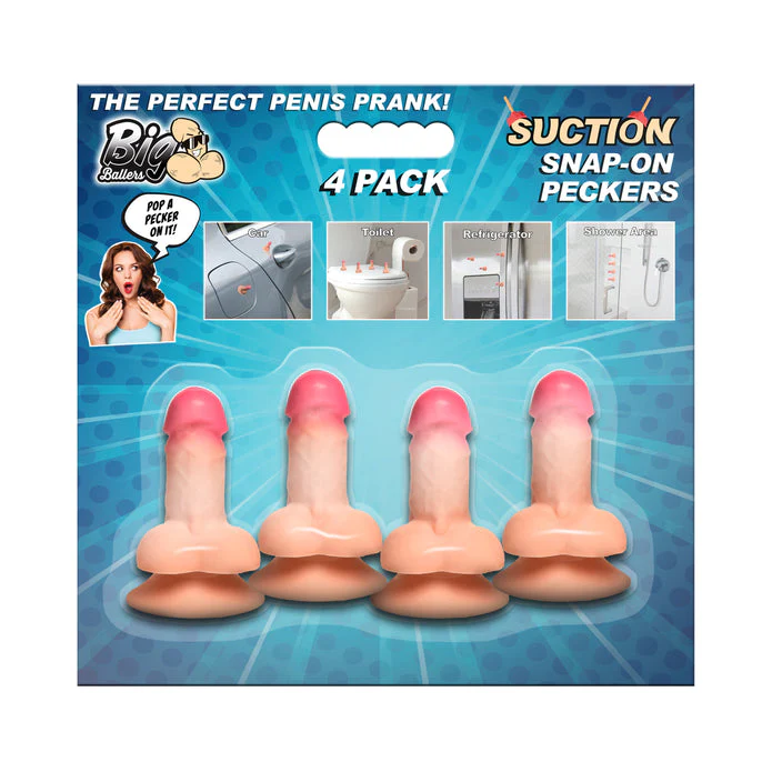 Suction Snap-On Peckers 4 Pack by Big Ballers - Image 7