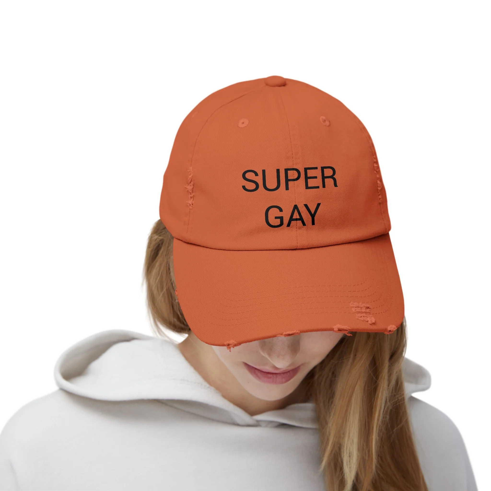 SUPER GAY Distressed Cap in 6 colors - Image 12
