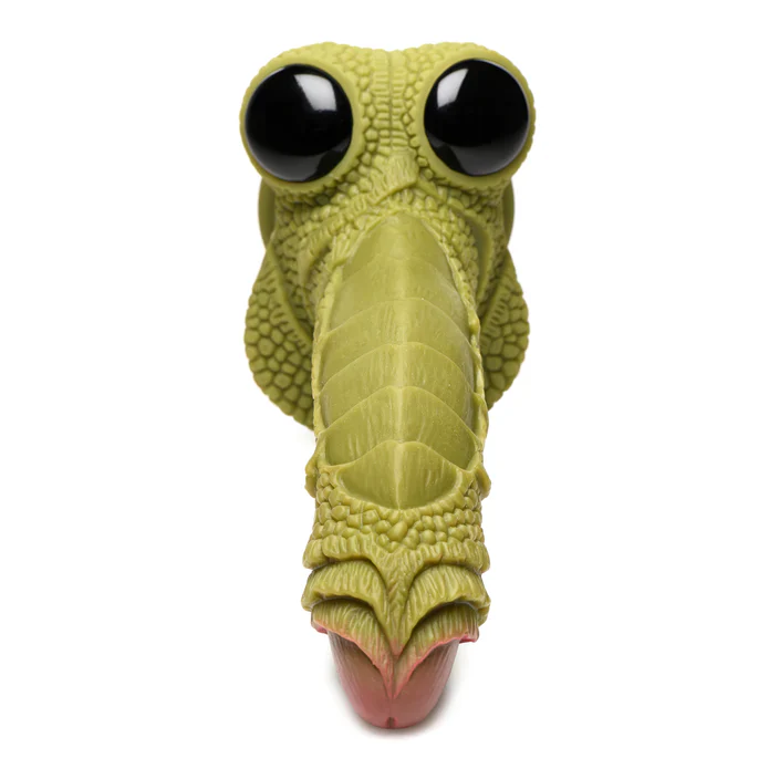Creature Cock Swamp Monster Green Scaly Silicone Dildo - Image 5