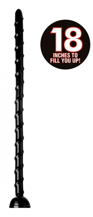 Swirled 18 Inch Thin Anal Snake by hosed - Image 6