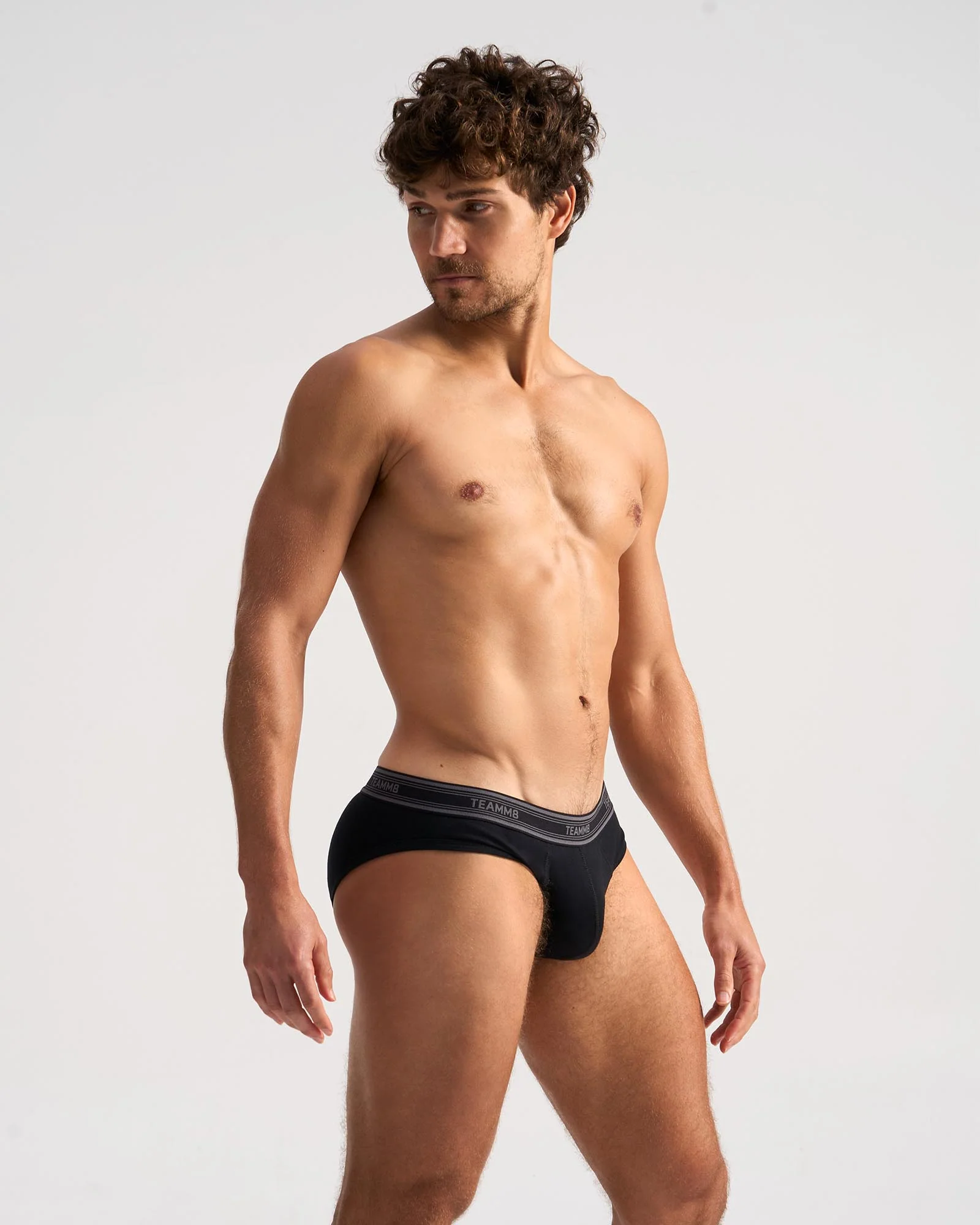 TEAMM8 Cotton Classic Brief - Black - Image 2