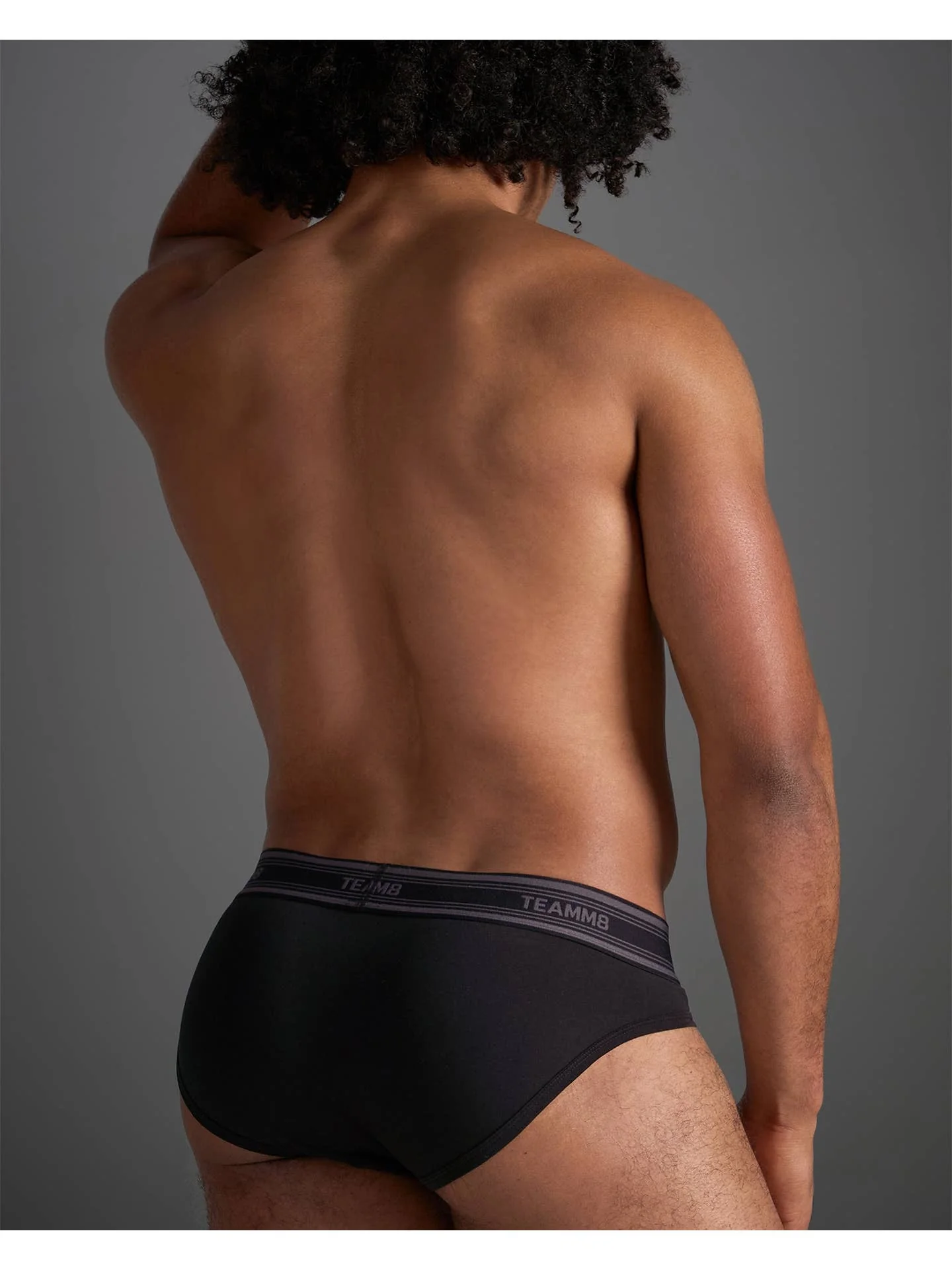 TEAMM8 New Classic Cotton Brief - Black - Image 5