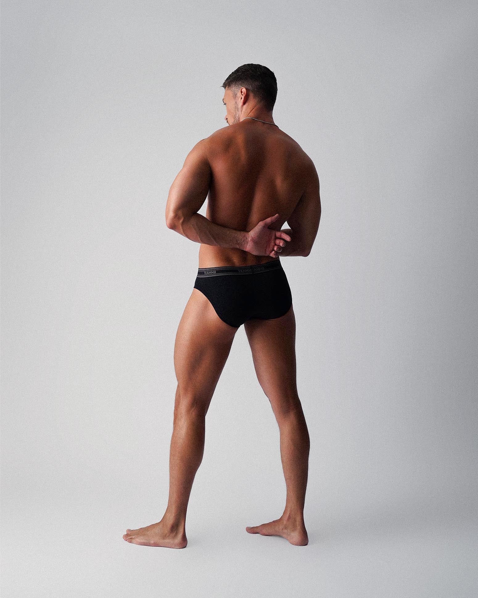 TEAMM8 New Classic Cotton Brief - Black - Image 8