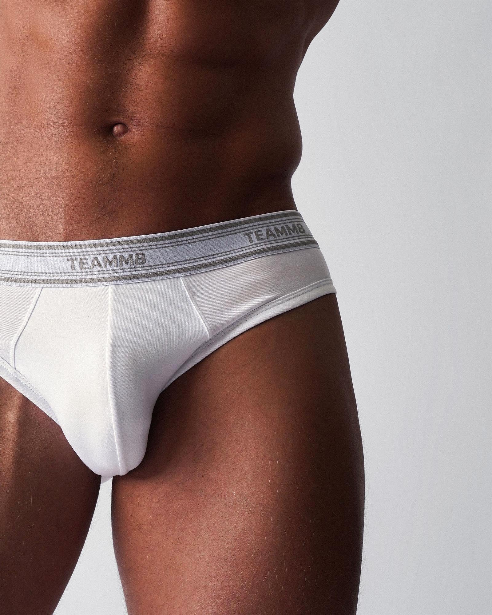 TEAMM8 New Classic Cotton Brief - White - Image 10
