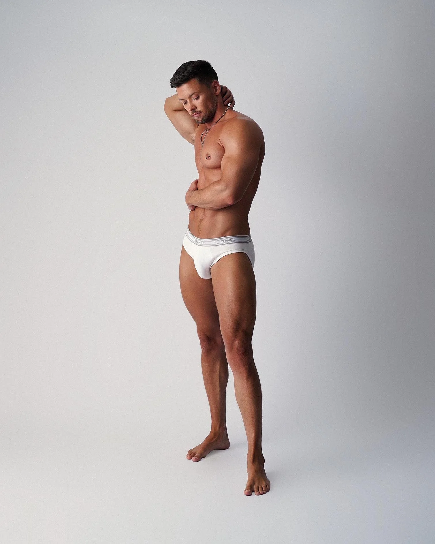 TEAMM8 New Classic Cotton Brief - White - Image 7