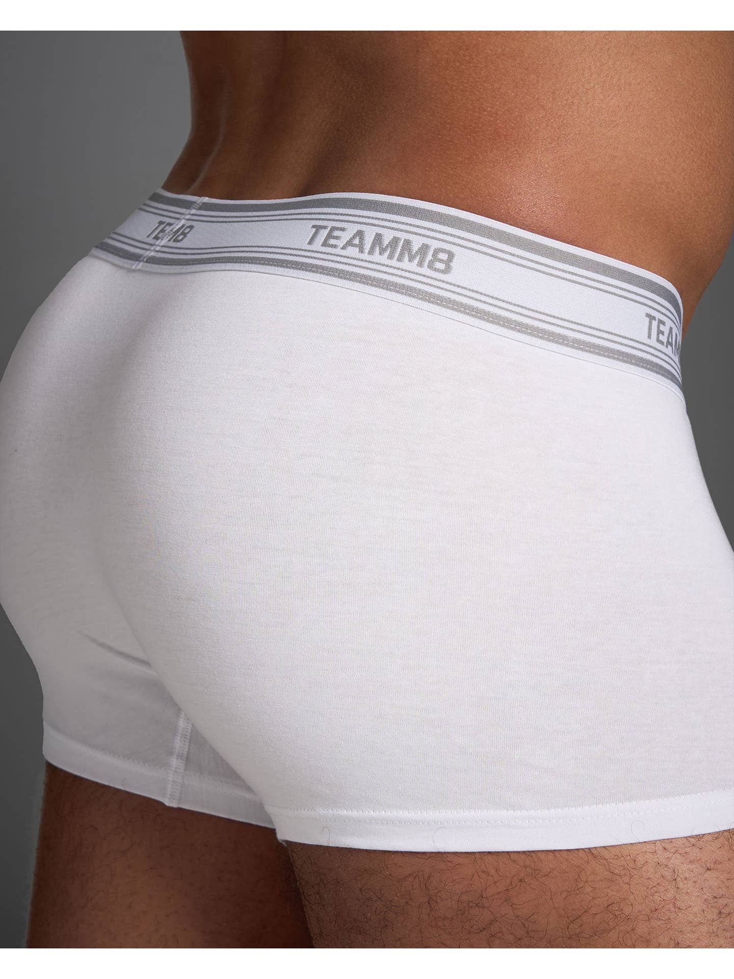 TEAMM8 New Classic Cotton Trunk - White - Image 3