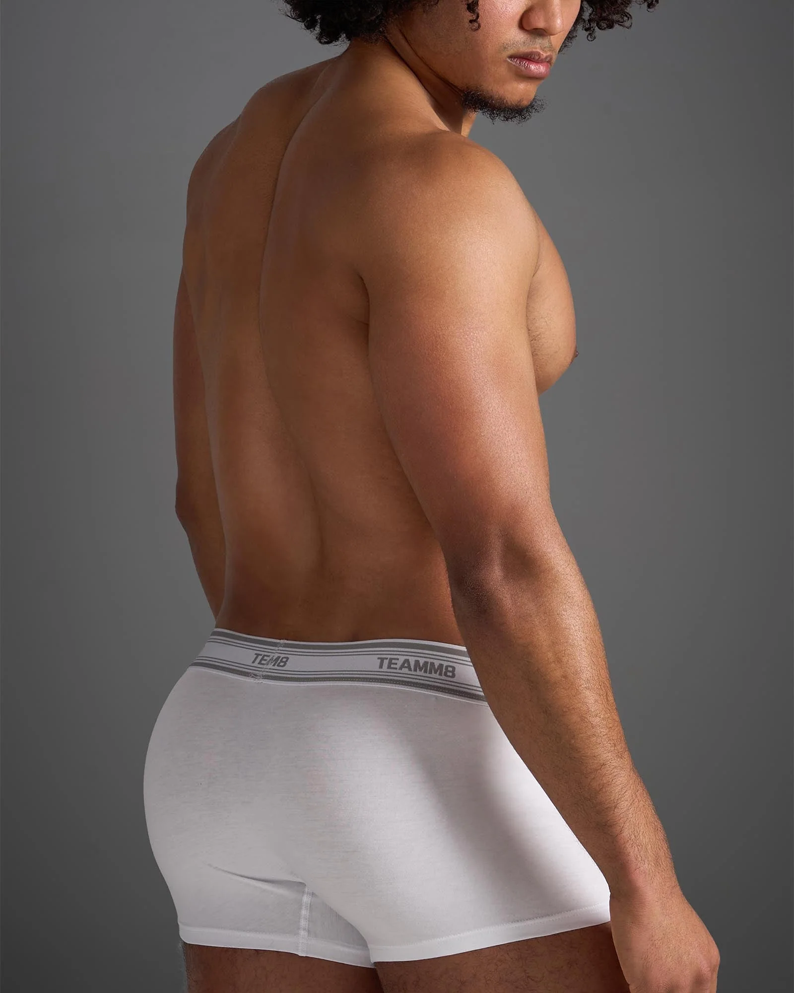 TEAMM8 New Classic Cotton Trunk - White - Image 4