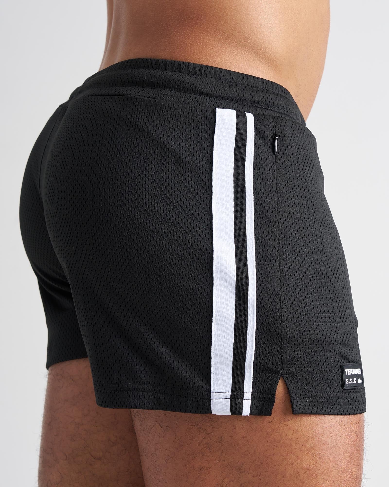 TEAMM8 S.S.C. Fraternity Mesh 3" Short - Black - Image 4