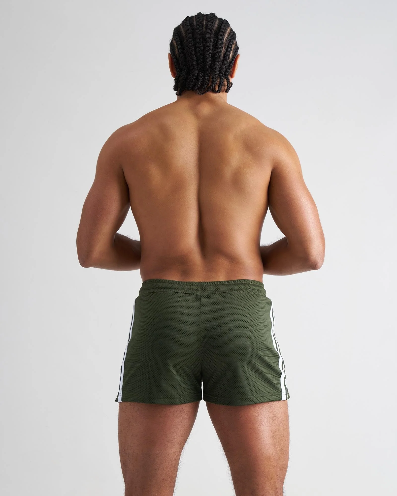 TEAMM8 S.S.C. Fraternity Mesh 3" Short - Forest Green - Image 3