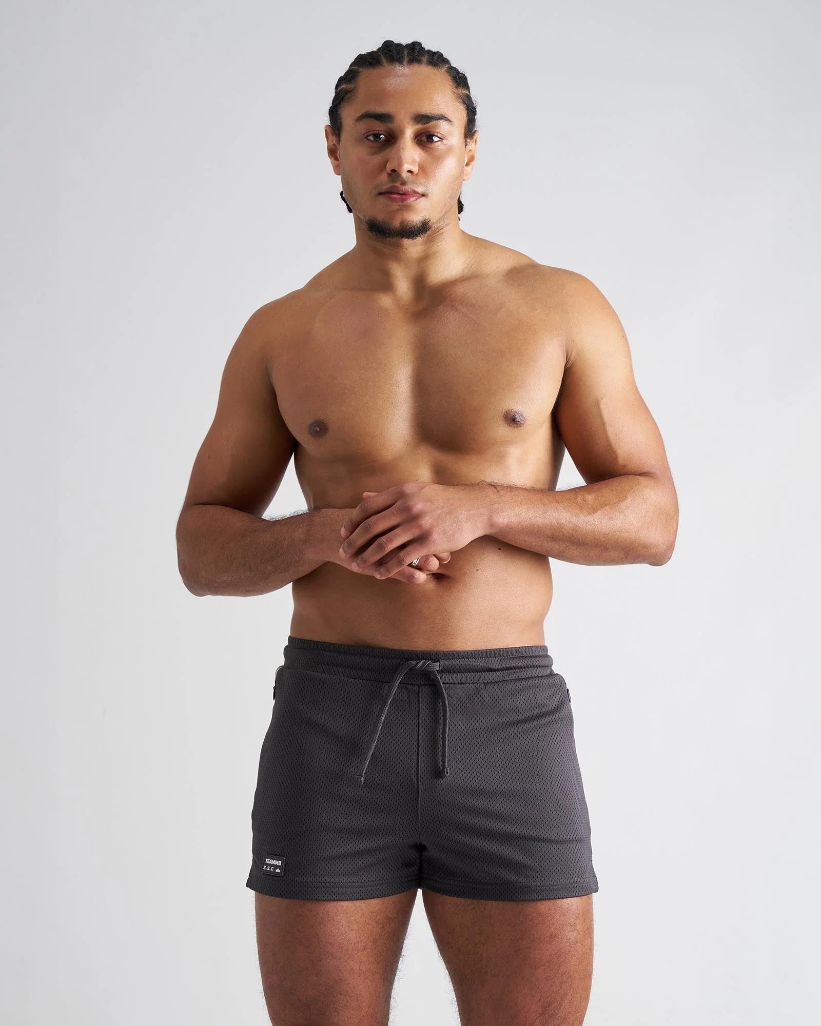 TEAMM8 S.S.C. Fraternity Mesh 3" Short - Gunmetal - Image 5