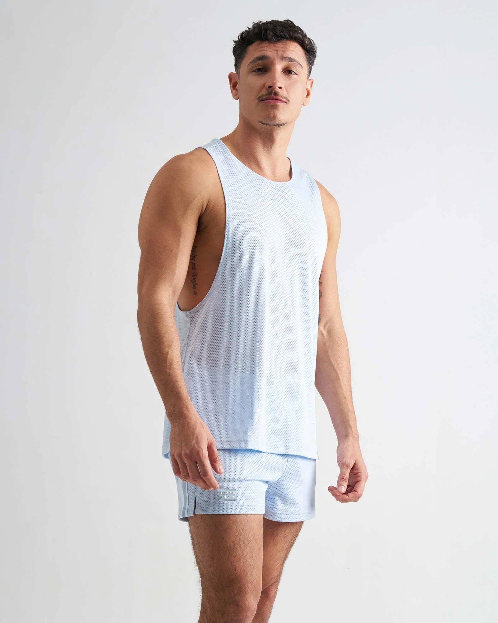 TEAMM8 S.S.C. Mesh Tank - Light Blue - Image 2